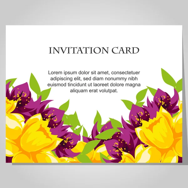 सुंदर आमंत्रण कार्ड — स्टॉक व्हेक्टर