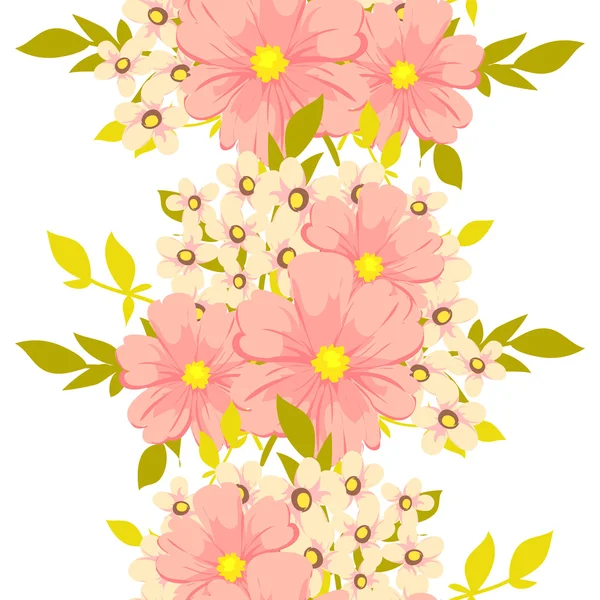 Χωρίς ραφή πρότυπο με floral φόντο — Διανυσματικό Αρχείο