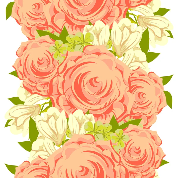 Seamless floral pattern — Stock Vector