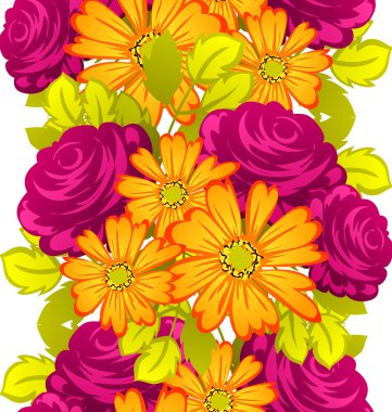 Çiçek arkaplan ile soyut desen