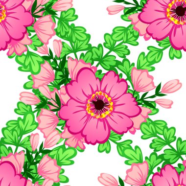 Çiçek arkaplan ile soyut desen