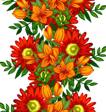 Çiçek arkaplan ile soyut desen