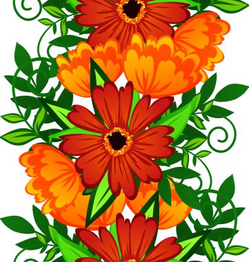 çiçek arka plan ile Seamless Modeli