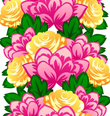 Çiçek arkaplan ile soyut desen