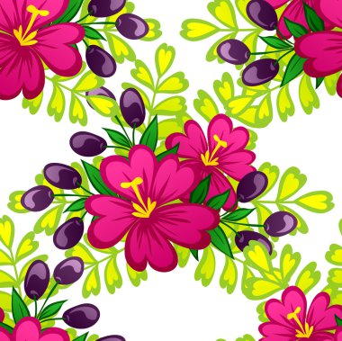 Çiçek arkaplan ile soyut desen