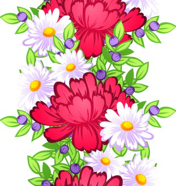 Çiçek arkaplan ile soyut desen