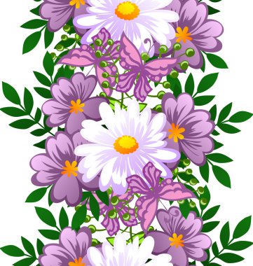 Çiçek arkaplan ile soyut desen