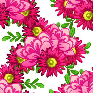 Çiçek arkaplan ile soyut desen