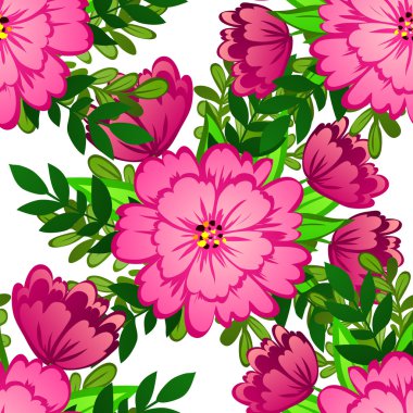 çiçek arka plan ile Seamless Modeli