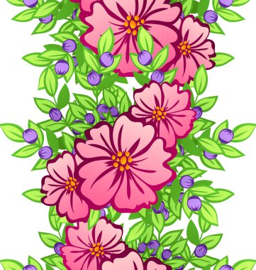 çiçek arka plan ile Seamless Modeli