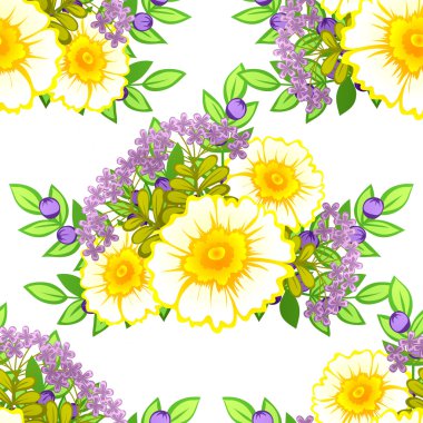 Çiçek arkaplan ile soyut desen