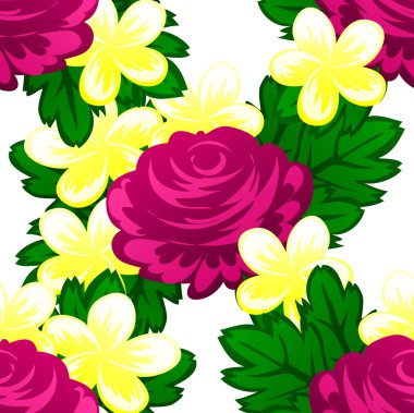 Çiçek arkaplan ile soyut desen