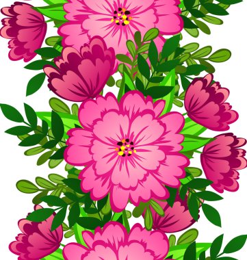 çiçek arka plan ile Seamless Modeli