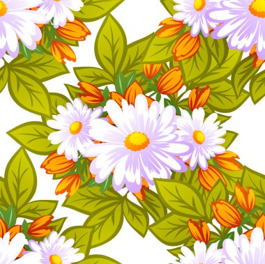 Çiçek arkaplan ile soyut desen