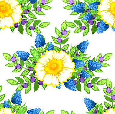 Çiçek arkaplan ile soyut desen