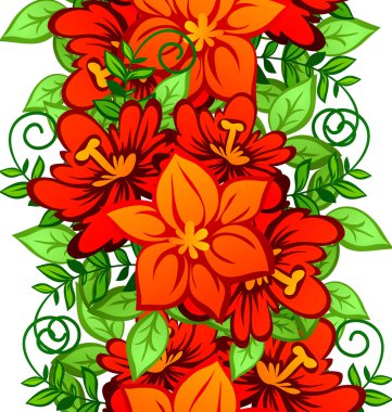 çiçek arka plan ile Seamless Modeli