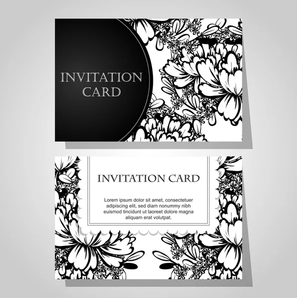 Wedding invitation cards — Stock Vector