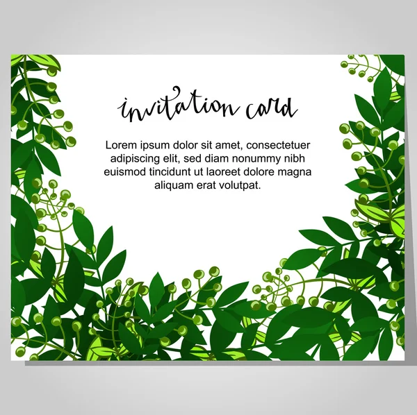 Wedding invitation card — Stock Vector