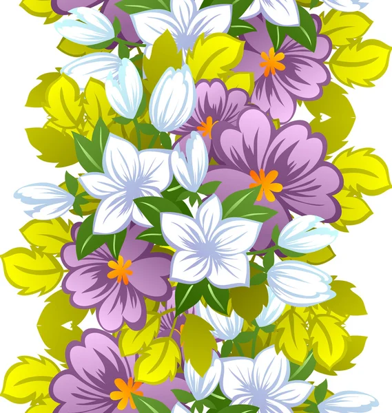 Patrón abstracto con fondo floral — Vector de stock
