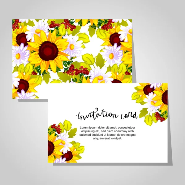 Carte d'invitation de mariage — Image vectorielle