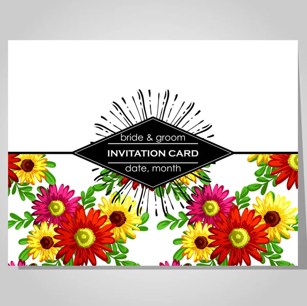 Wedding invitation card — Stock Vector