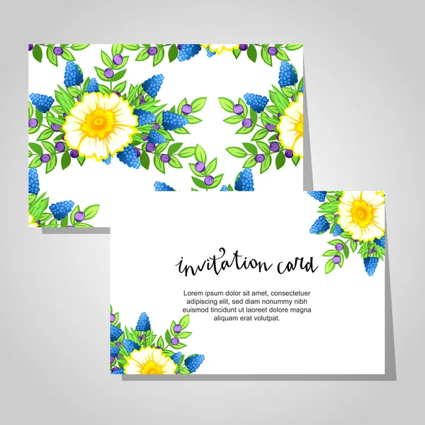 Carte d'invitation de mariage — Image vectorielle