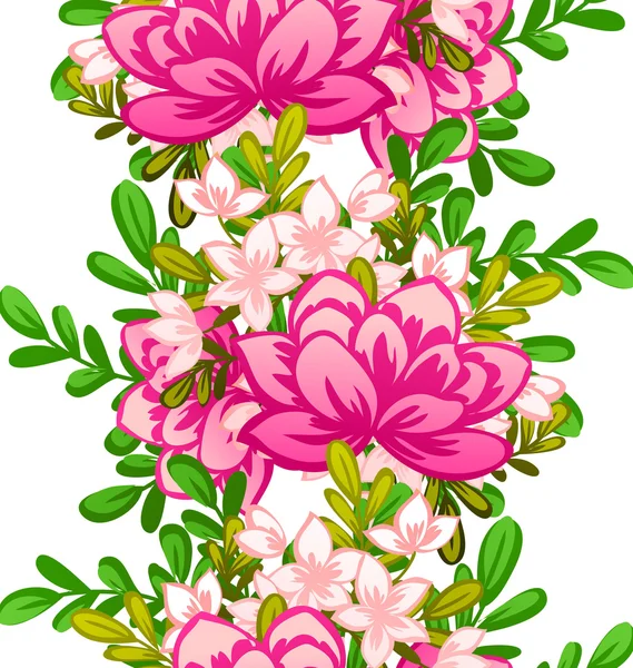 Abstract patroon met bloemen achtergrond — Stockvector