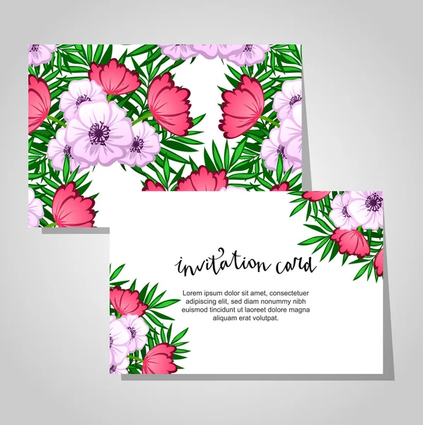 Carte d'invitation de mariage — Image vectorielle