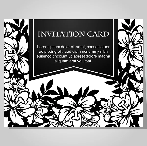 Carte d'invitation de mariage — Image vectorielle