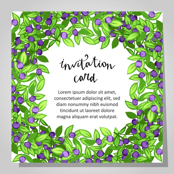 Carte d'invitation de mariage — Image vectorielle