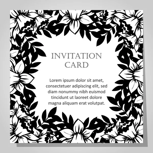 Carte d'invitation de mariage — Image vectorielle