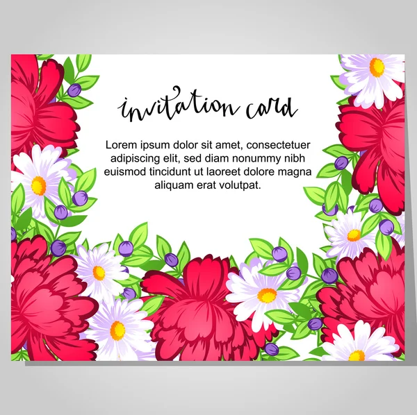 Wedding invitation card — Stock Vector