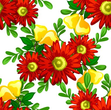 Çiçek arkaplan ile soyut desen