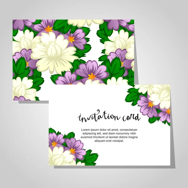 Carte d'invitation de mariage — Image vectorielle