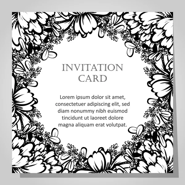 Tarjeta de invitación de boda — Archivo Imágenes Vectoriales