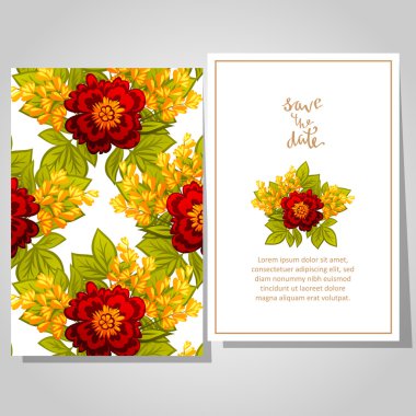 Düğün davetiyesi.