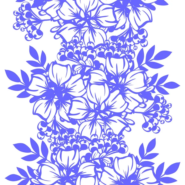 Абстрактний візерунок з квітковими елементами — стоковий вектор