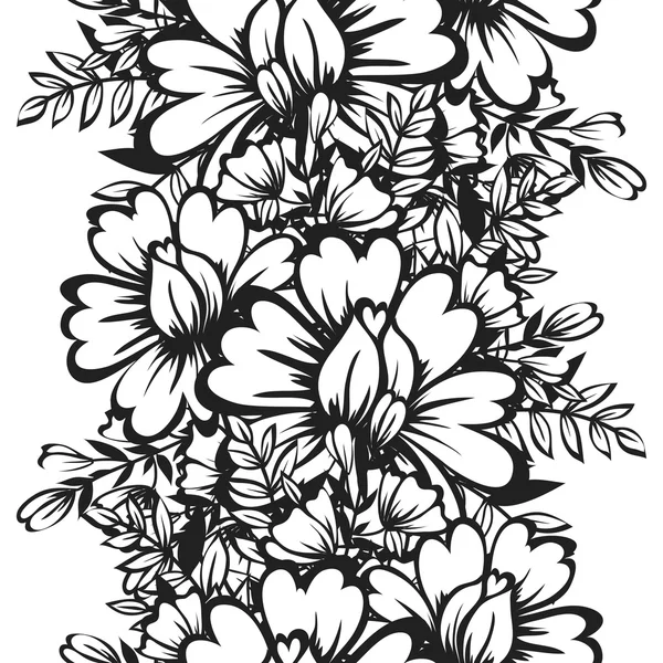 Abstract pattern with floral elements