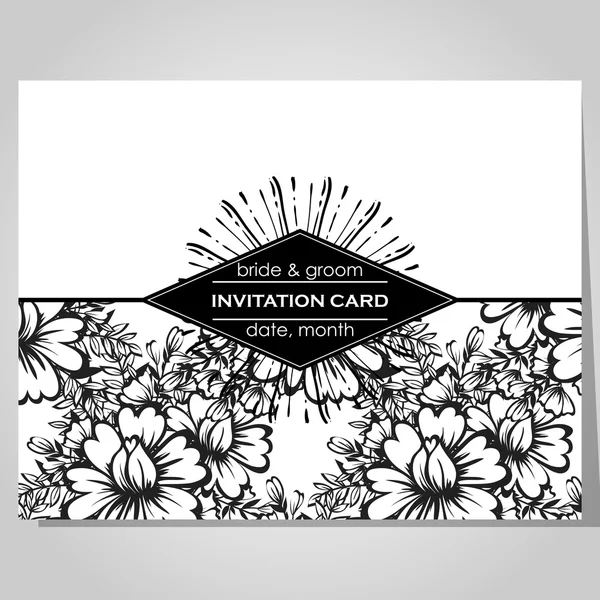 Wedding invitation card — Stock Vector