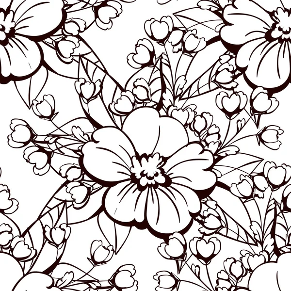 Floral seamless pattern — Stock Vector