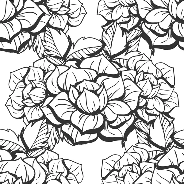 Motif floral sans couture — Image vectorielle