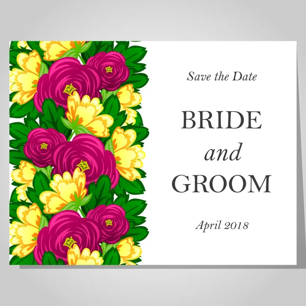 Tarjetas de invitación de boda — Archivo Imágenes Vectoriales