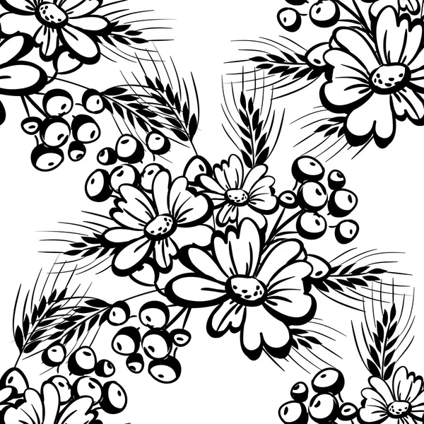 Floral seamless pattern — Stock Vector