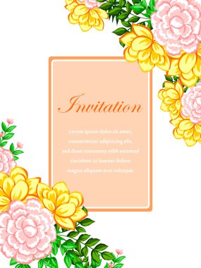 Düğün davetiyesi.