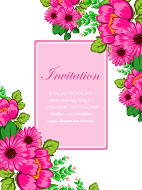 Düğün davetiyesi.