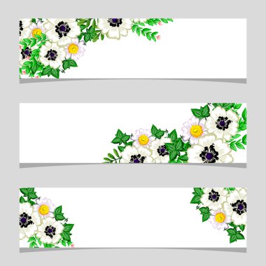 Metin için yeri olan çiçek çerçevesi