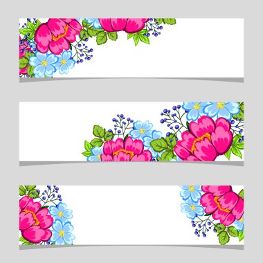 Metin için yeri olan çiçek çerçevesi