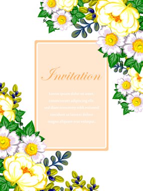 Düğün davetiyesi.