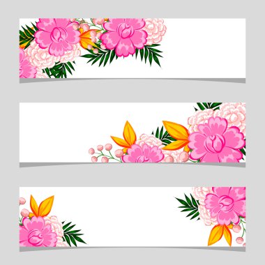 Metin için yeri olan çiçek çerçevesi