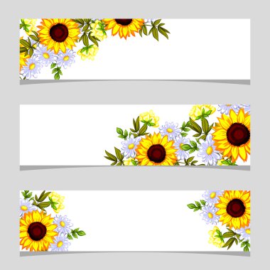 Metin için yeri olan çiçek çerçevesi